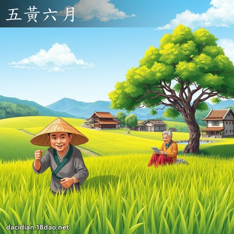 五黃六月 - 國語大辭典配圖
