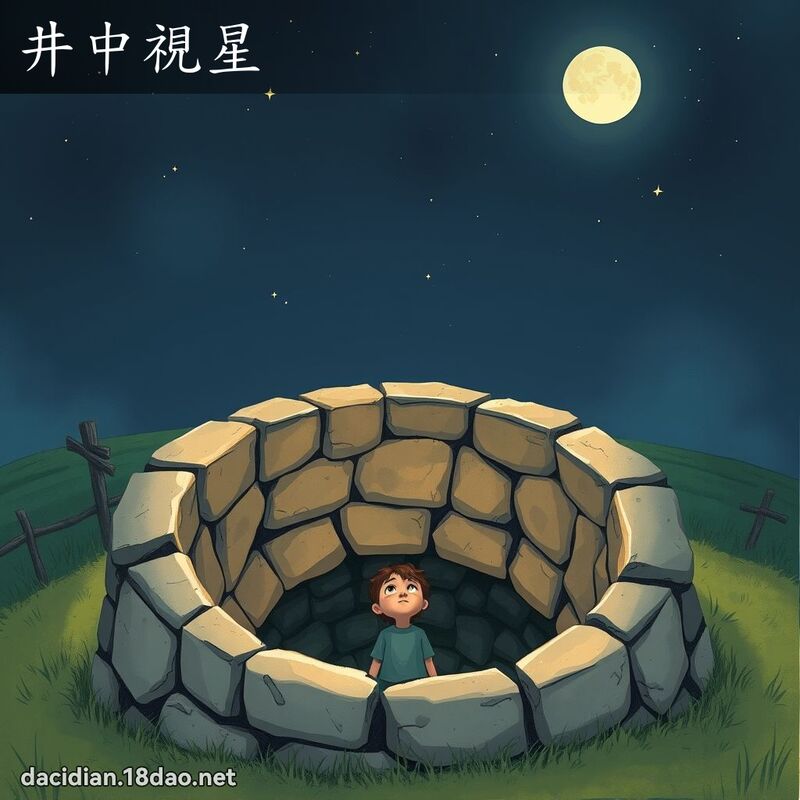 井中視星 - 國語大辭典配圖