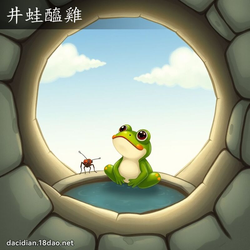 井蛙醯鸡 - 国语大辞典配图