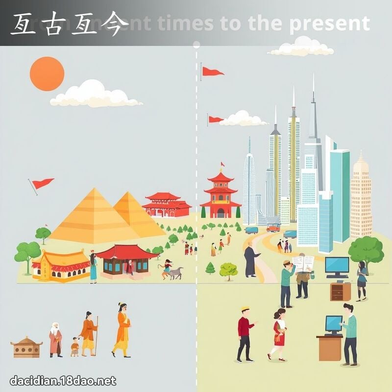 亙古亙今 - 国语大辞典配图