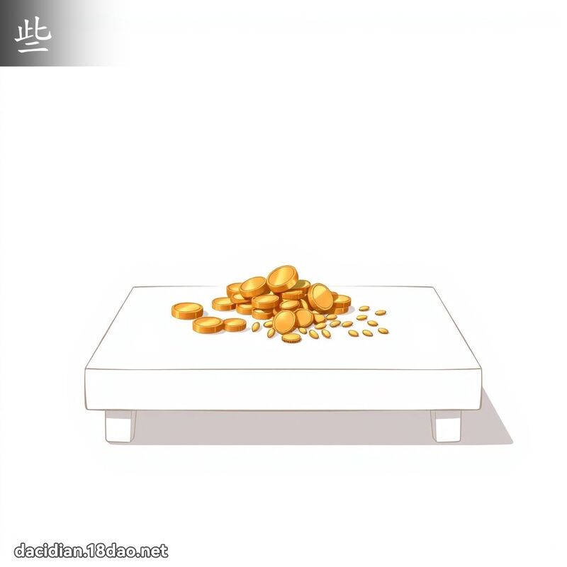 汉字: 些 (多音字)