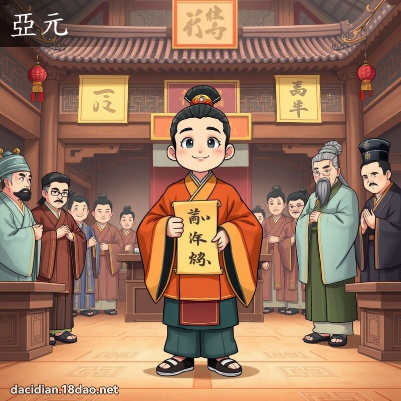 亞元 - 國語大辭典配圖
