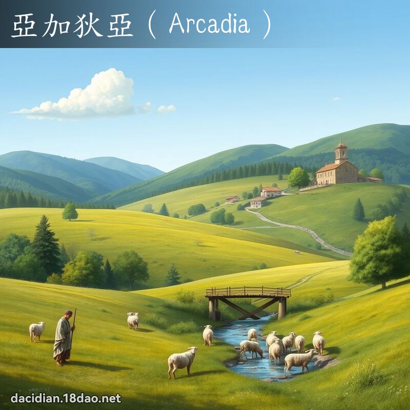 亞加狄亞（Arcadia） - 國語大辭典配圖