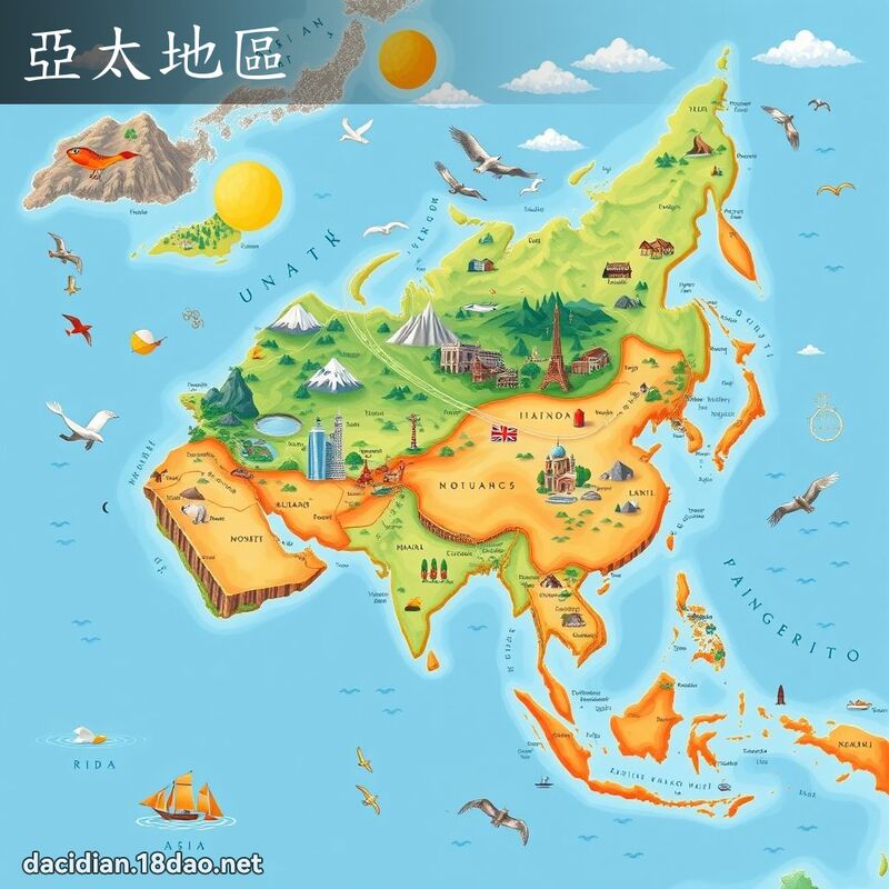 亞太地區 - 國語大辭典配圖