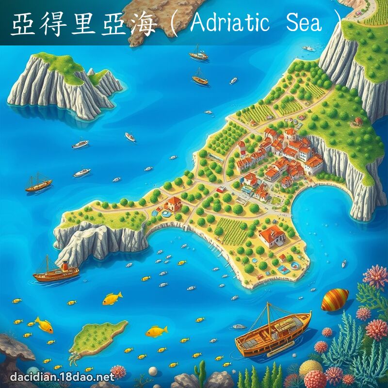 亞得里亞海（Adriatic Sea） - 國語大辭典配圖