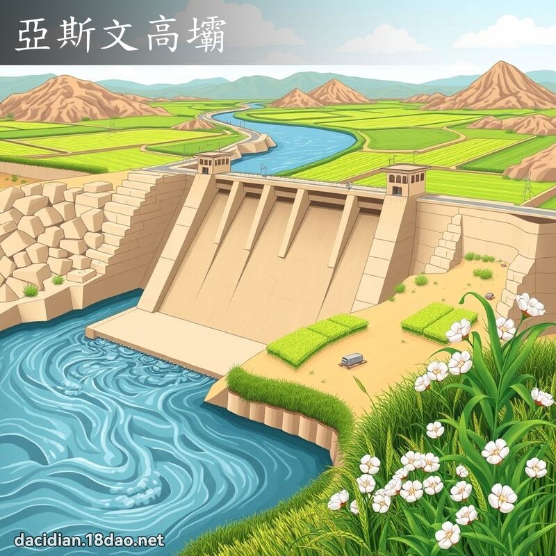 亚斯文高坝 - 国语大辞典配图
