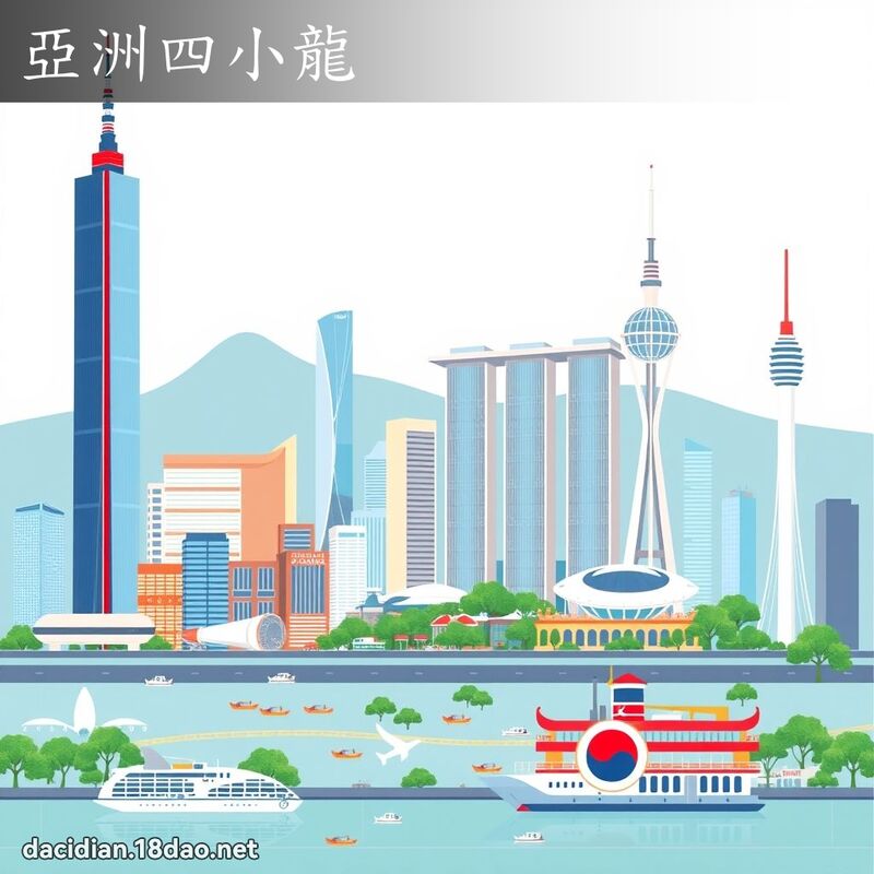 亚洲四小龙 - 国语大辞典配图