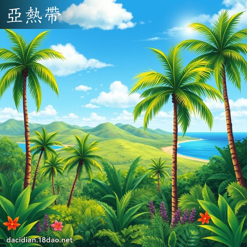 亞熱帶 - 國語大辭典配圖