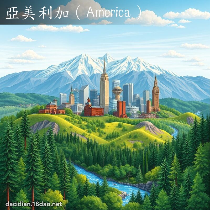亚美利加（America） - 国语大辞典配图