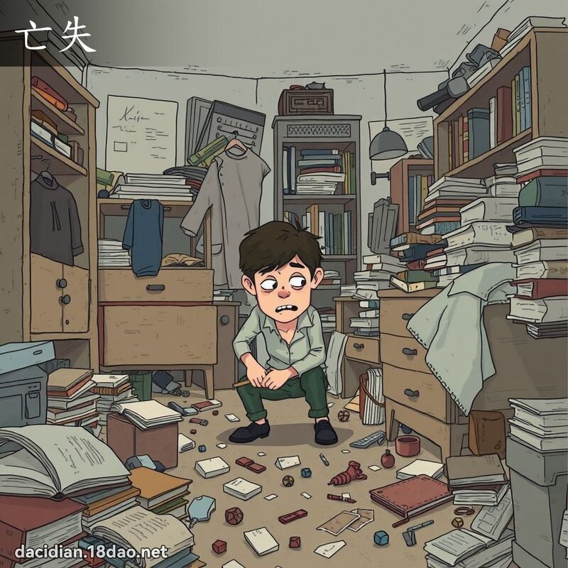 亡失 - 國語大辭典配圖