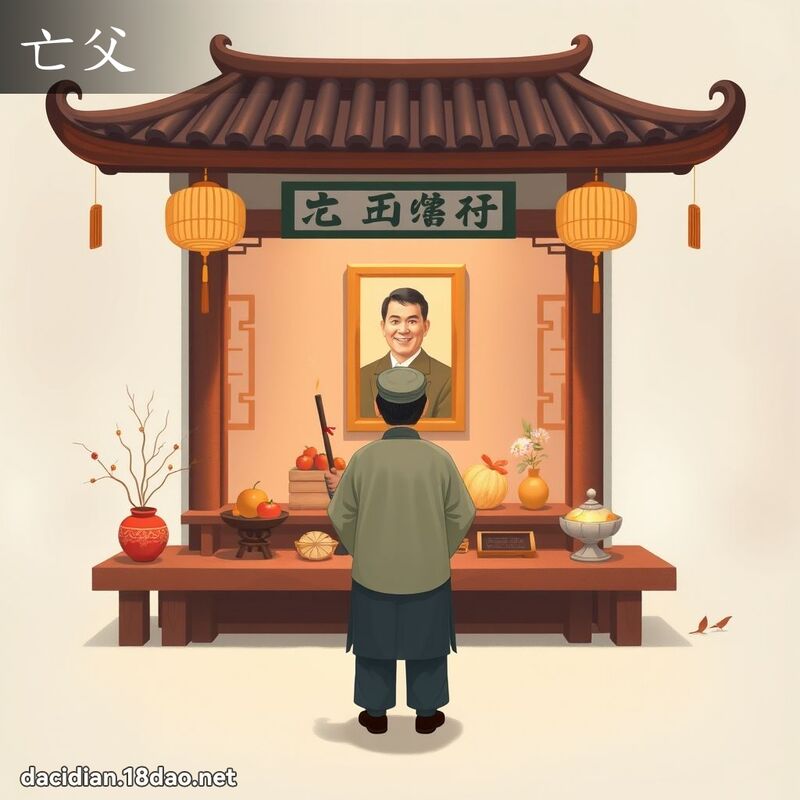 亡父 - 國語大辭典配圖