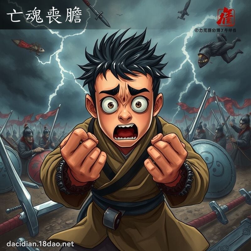 亡魂丧胆 - 国语大辞典配图
