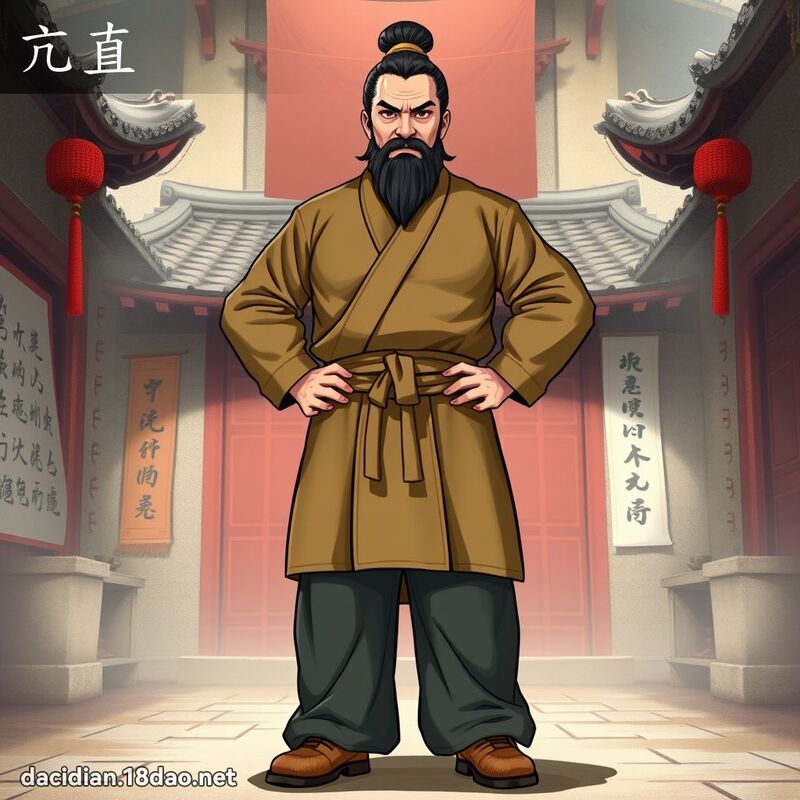亢直 - 国语大辞典配图