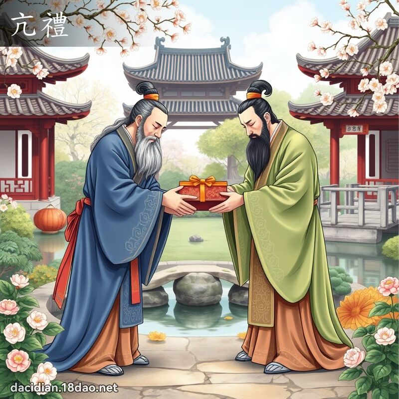 亢礼 - 国语大辞典配图