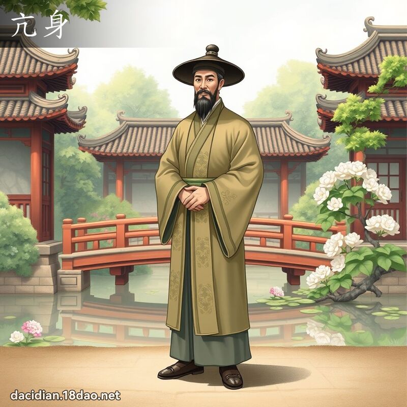 亢身 - 國語大辭典配圖