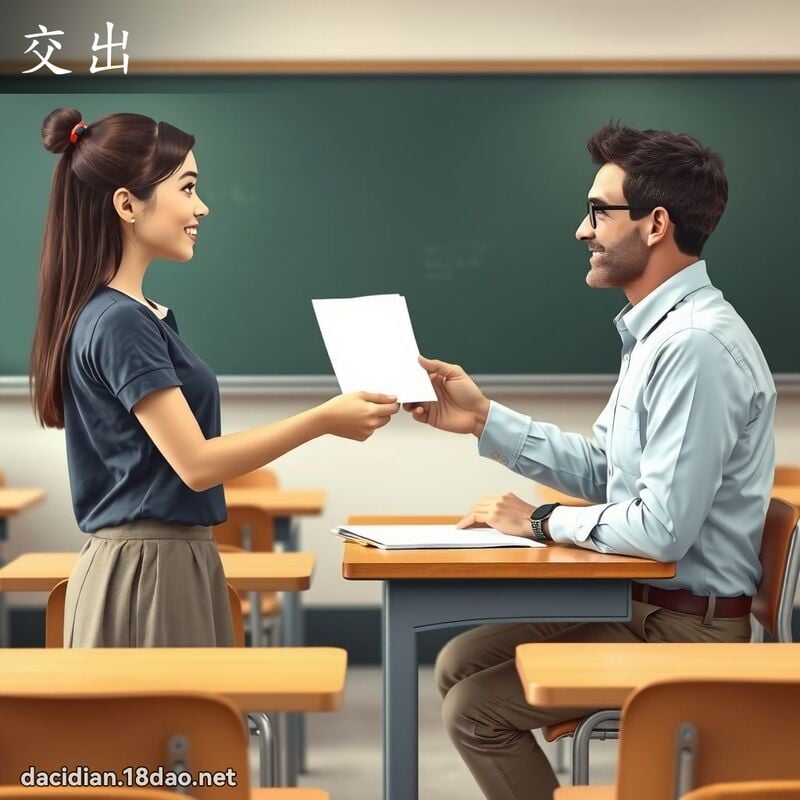 交出 - 國語大辭典配圖