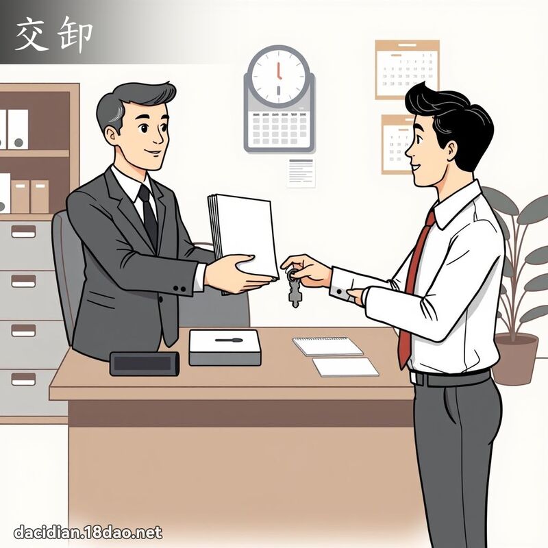 交卸 - 國語大辭典配圖