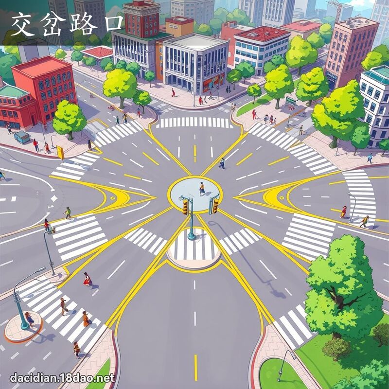 交岔路口 - 國語大辭典配圖