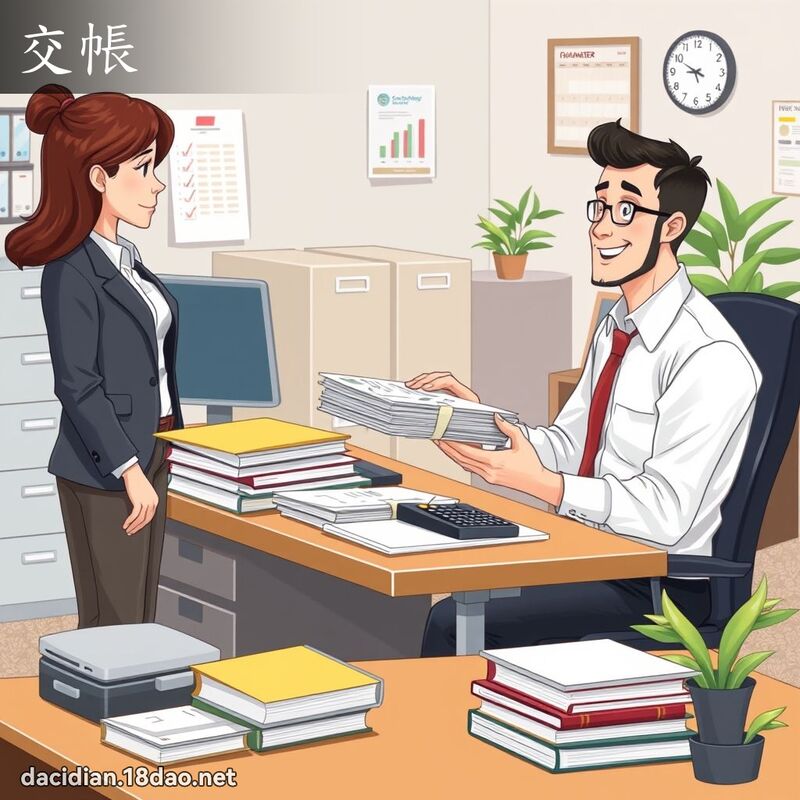 交帳 - 國語大辭典配圖