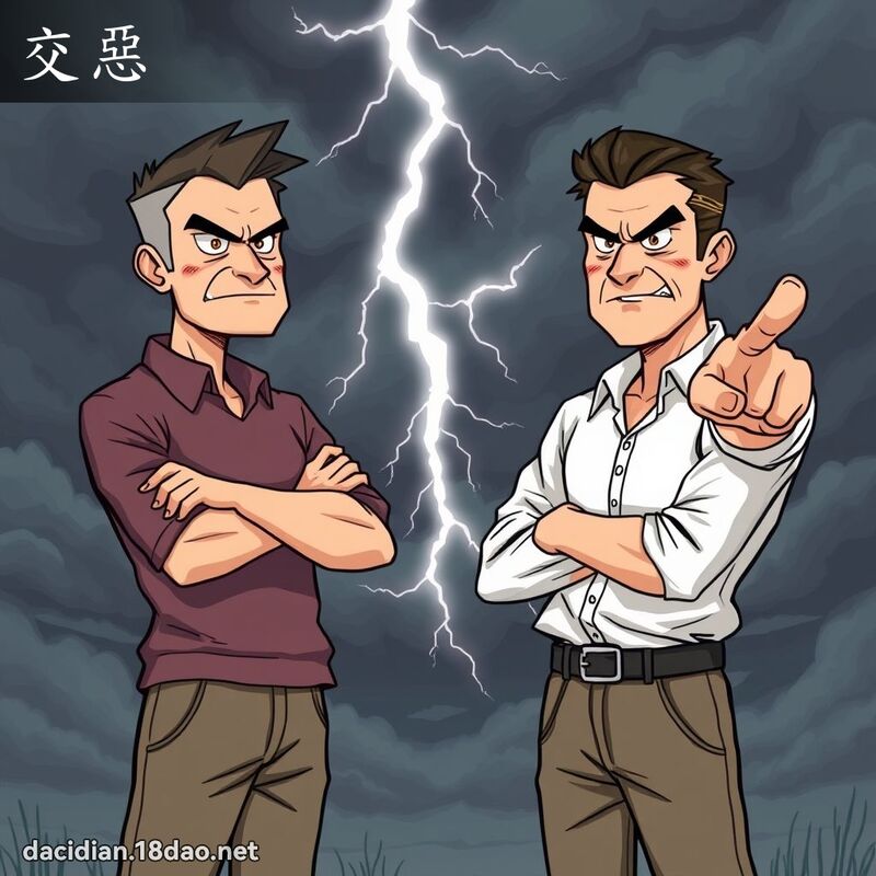 交惡 - 國語大辭典配圖
