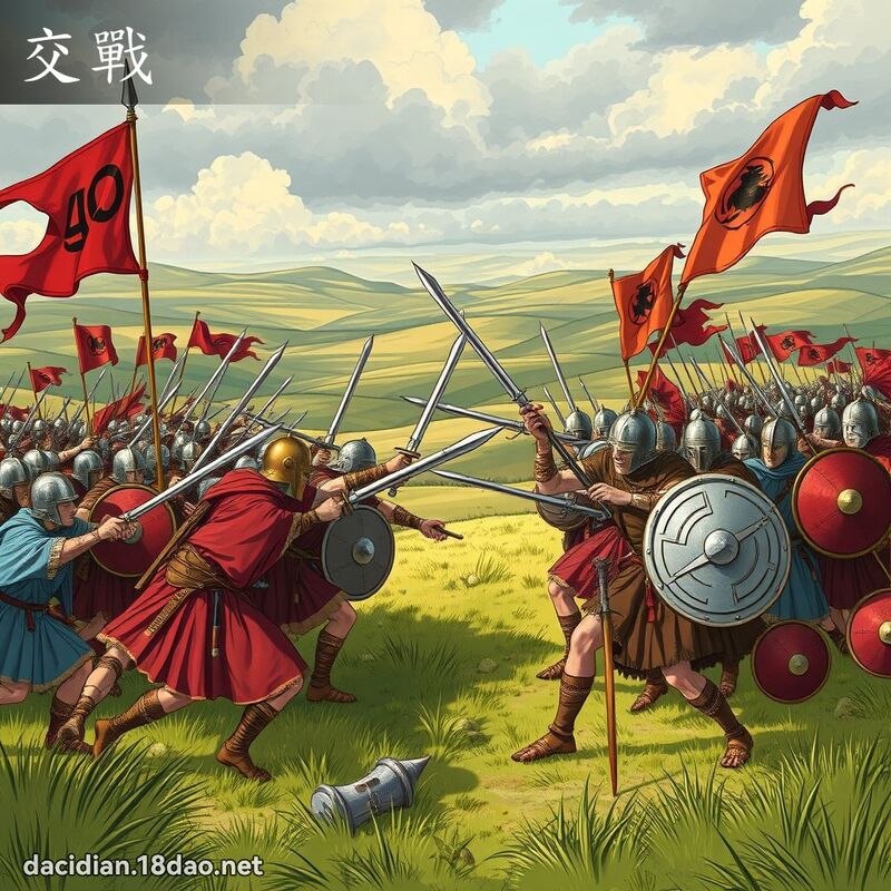 交战 - 国语大辞典配图