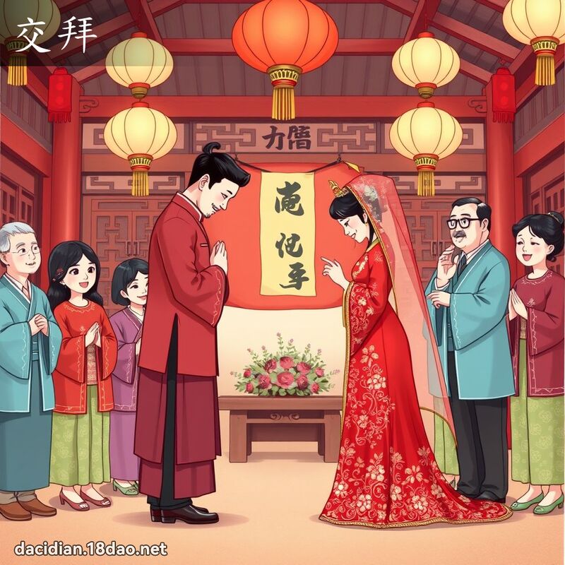 交拜 - 國語大辭典配圖