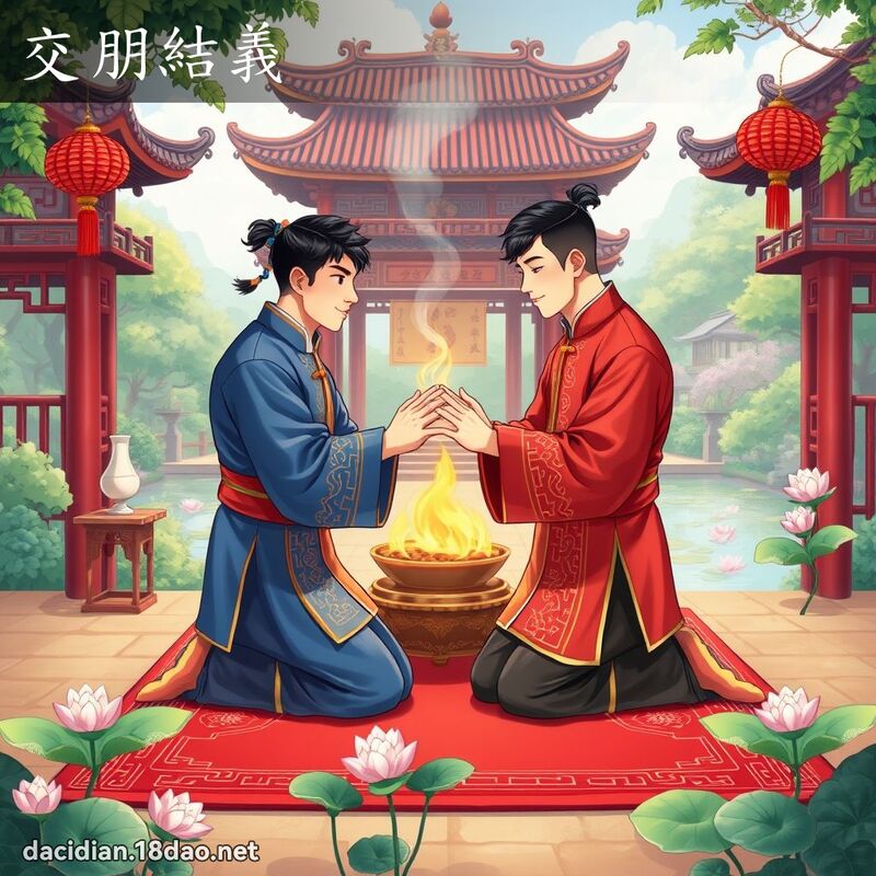 交朋結義 - 國語大辭典配圖