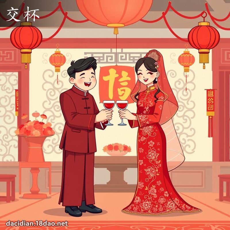 交杯 - 國語大辭典配圖