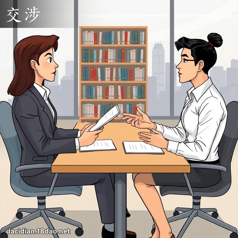 交涉 - 国语大辞典配图