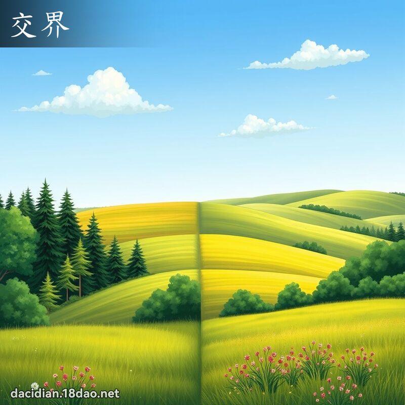交界 - 國語大辭典配圖