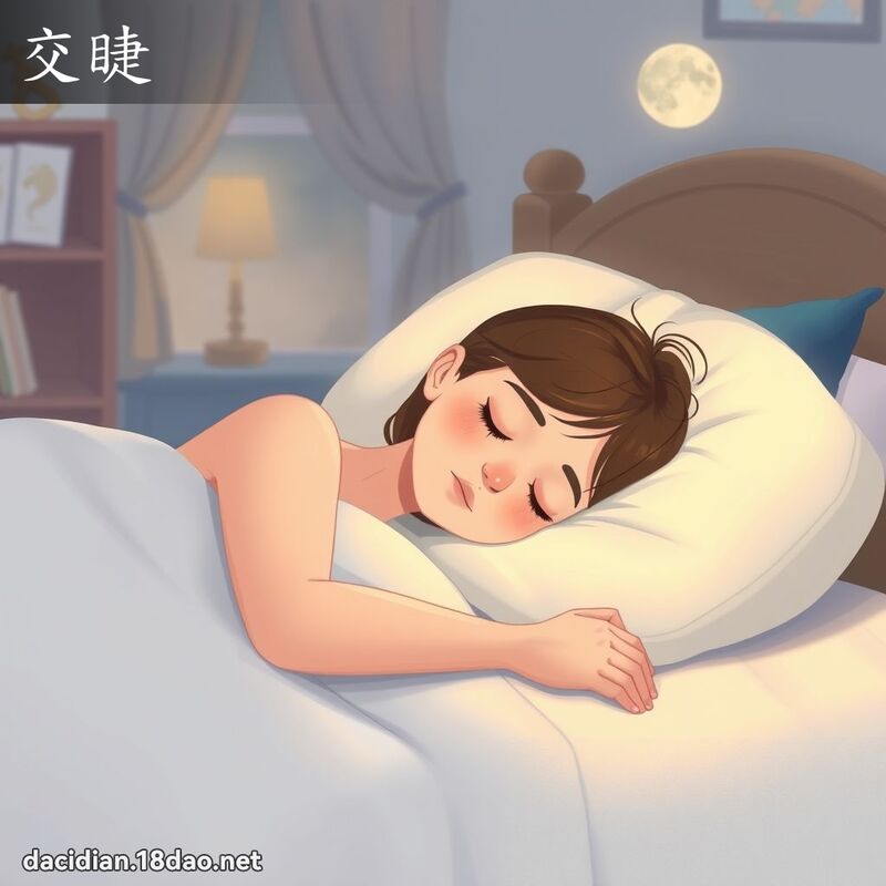 交睫 - 國語大辭典配圖