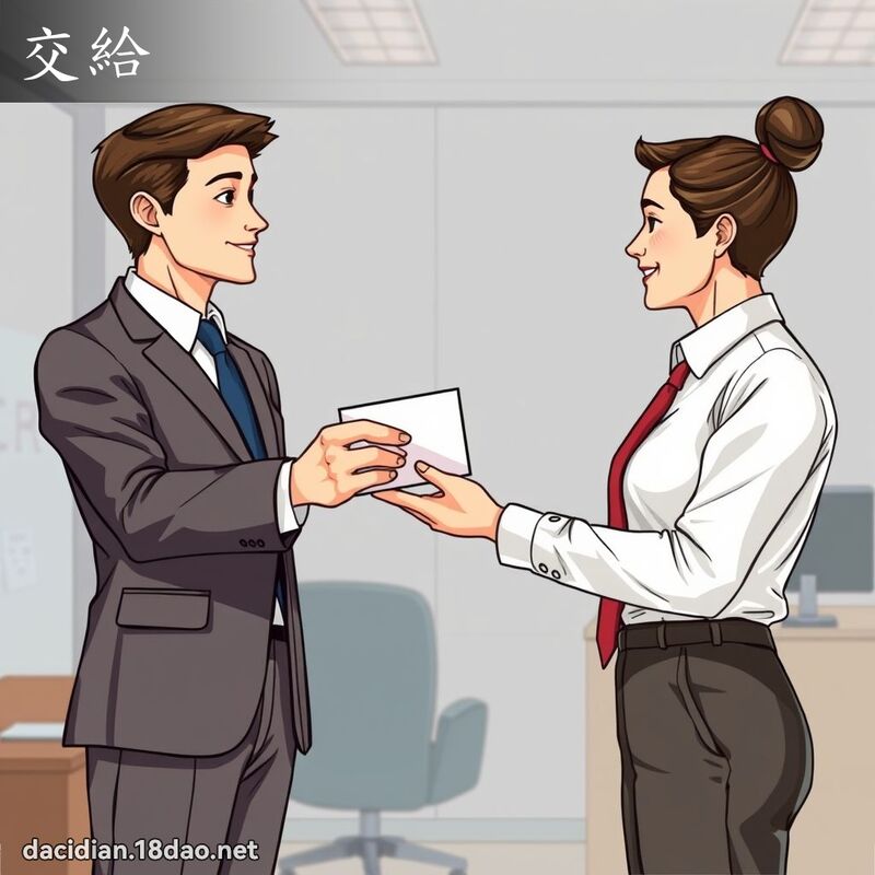 交給 - 國語大辭典配圖