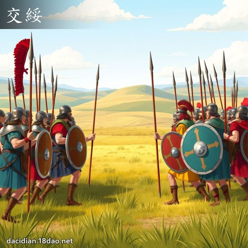 交綏 - 國語大辭典配圖