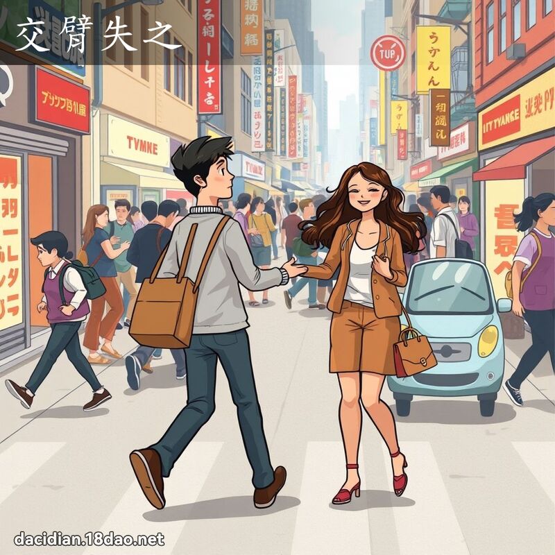 交臂失之 - 國語大辭典配圖