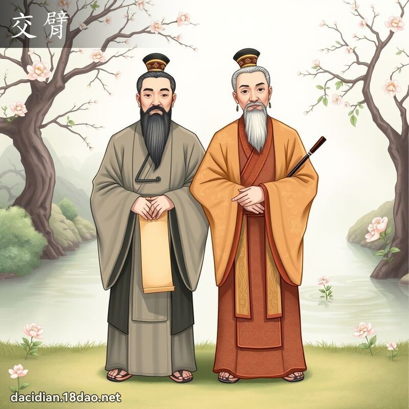 交臂 - 國語大辭典配圖