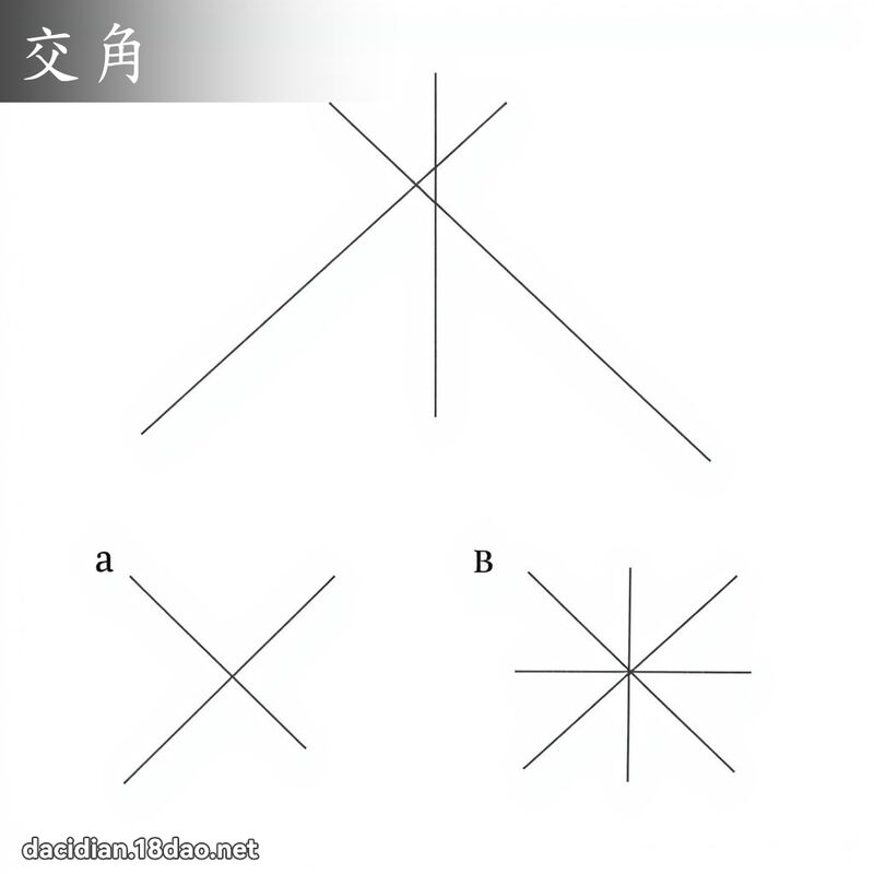 交角 - 国语大辞典配图