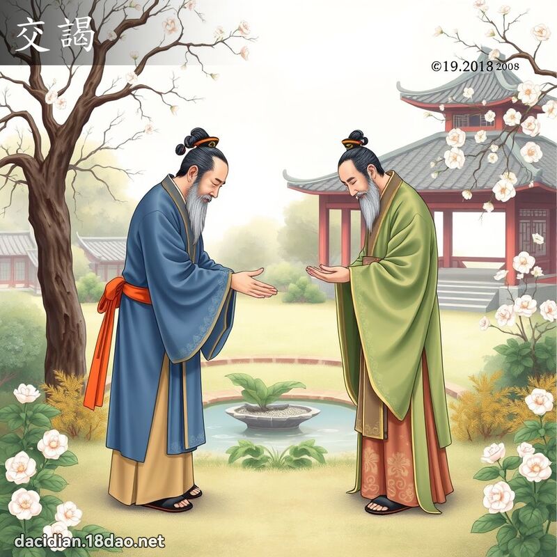交謁 - 國語大辭典配圖