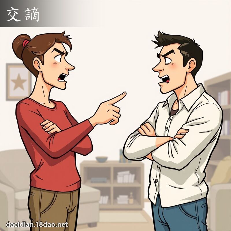 交謫 - 國語大辭典配圖