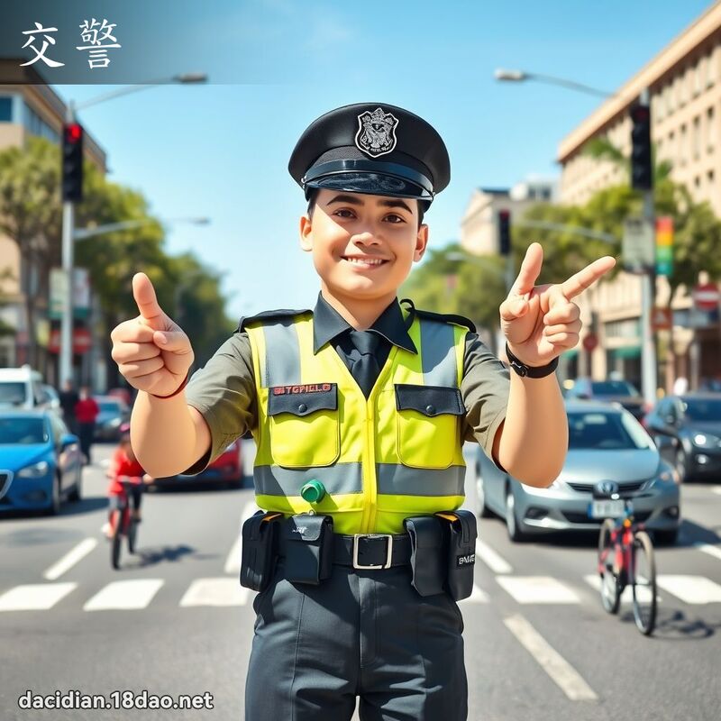 交警 - 國語大辭典配圖