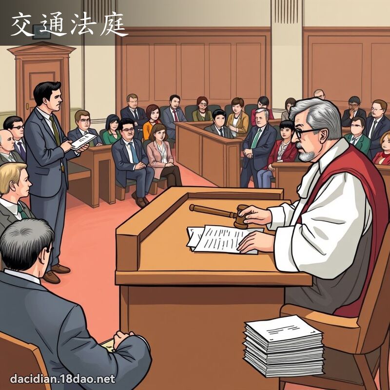 交通法庭 - 国语大辞典配图