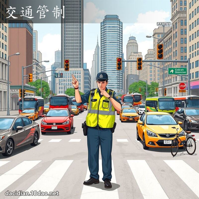 交通管制 - 国语大辞典配图