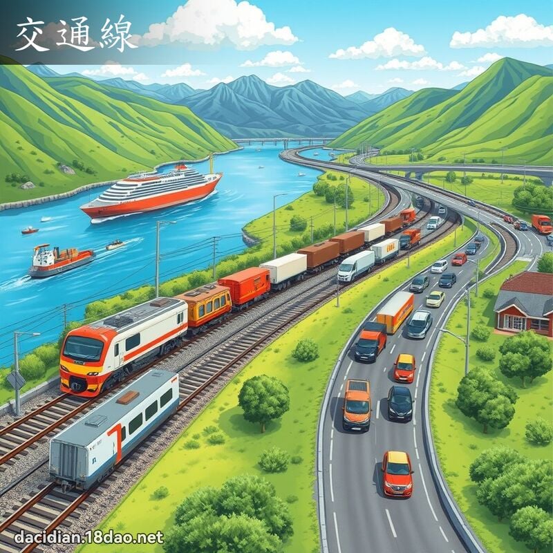 交通线 - 国语大辞典配图