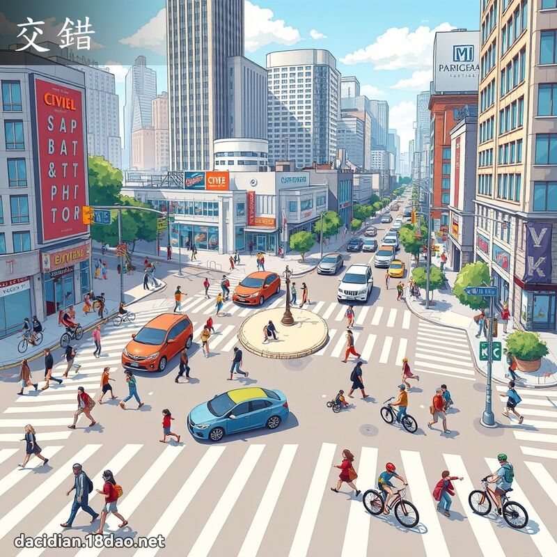 交错 - 国语大辞典配图