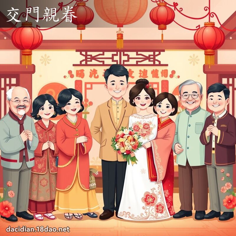 交門親眷 - 國語大辭典配圖