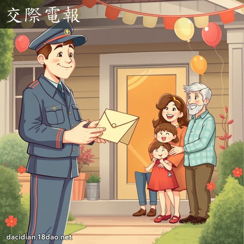 交際電報 - 國語大辭典配圖