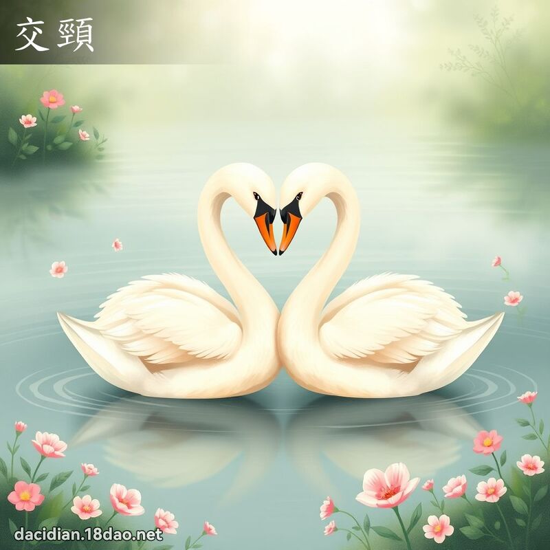 交頸 - 國語大辭典配圖