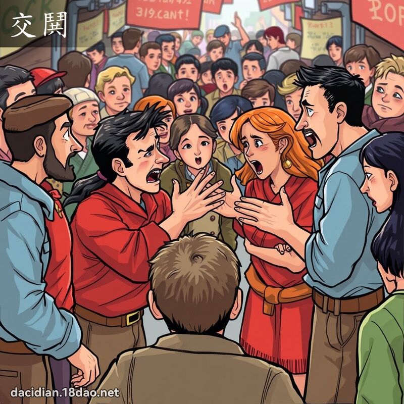 交鬨 - 國語大辭典配圖