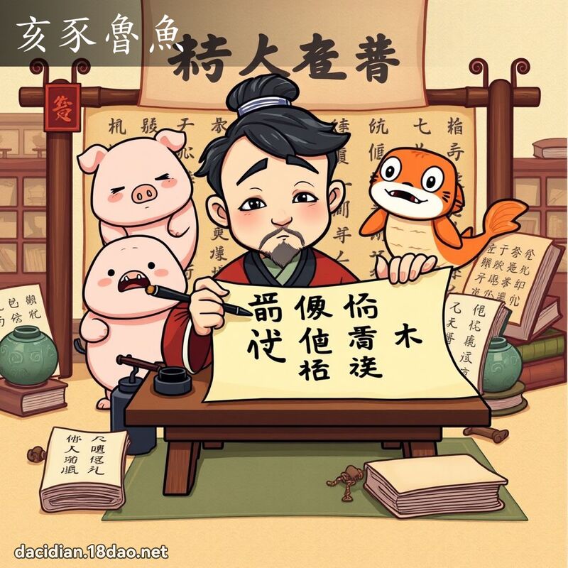 亥豕魯魚 - 國語大辭典配圖