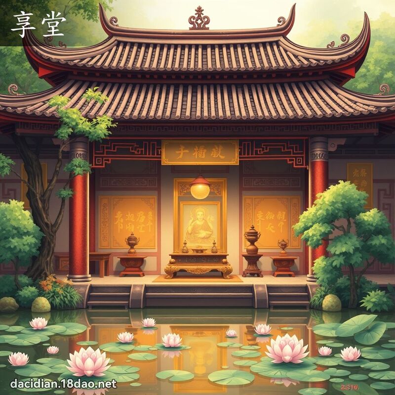 享堂 - 国语大辞典配图
