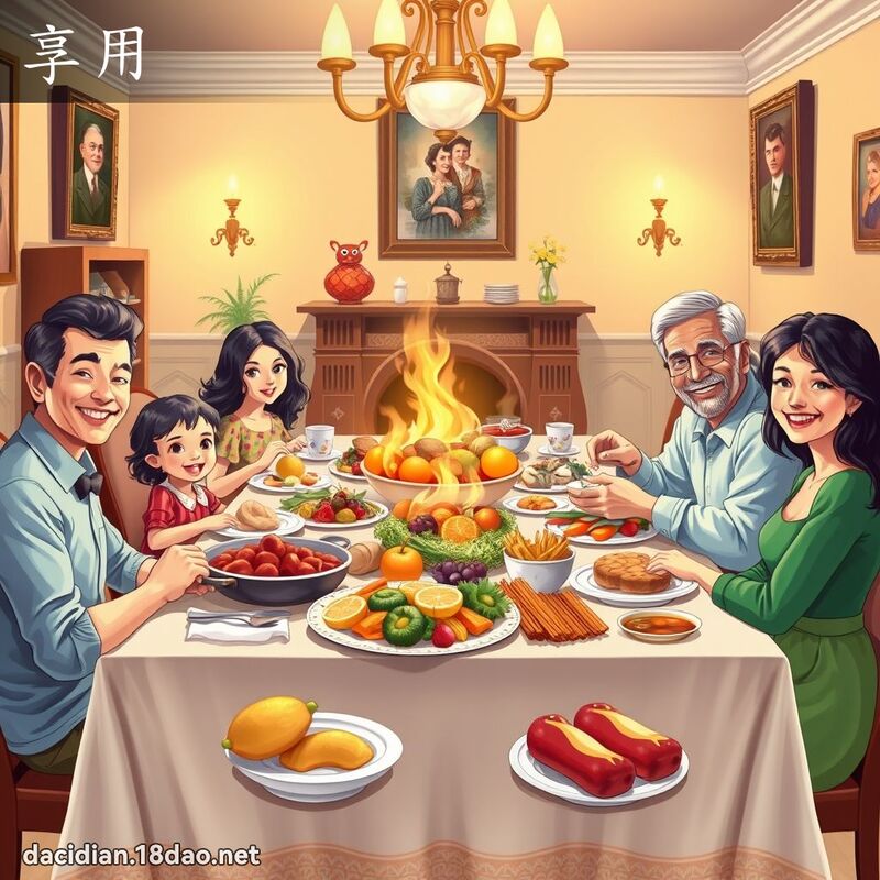 享用 - 國語大辭典配圖
